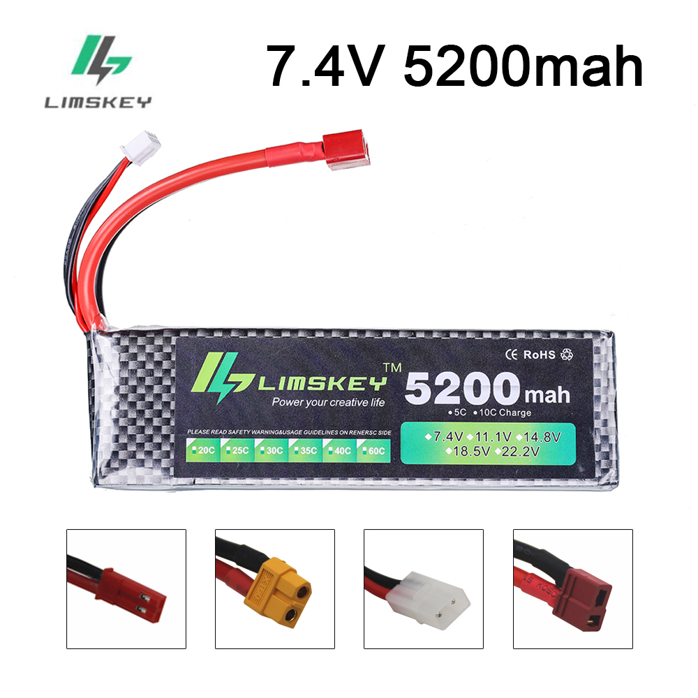Drone Battery Lipo - Limskey Power batterie 7,4 V 5200