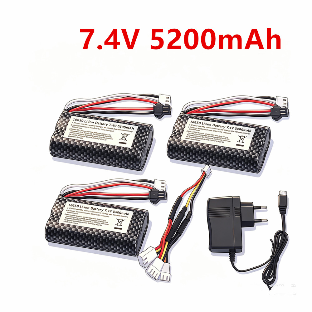 Drone Battery Li-Ion - 7,4V 5200mAh Li-Ionen-Akku 18650 SM für