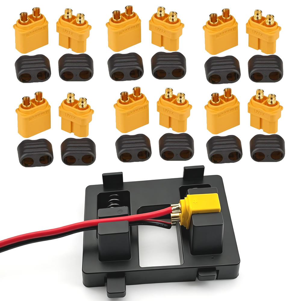 Drone Battery Connector - XT60-Steckverbinder mit Gehäuse, Weiblich/Männlich XT60-Stecker mit