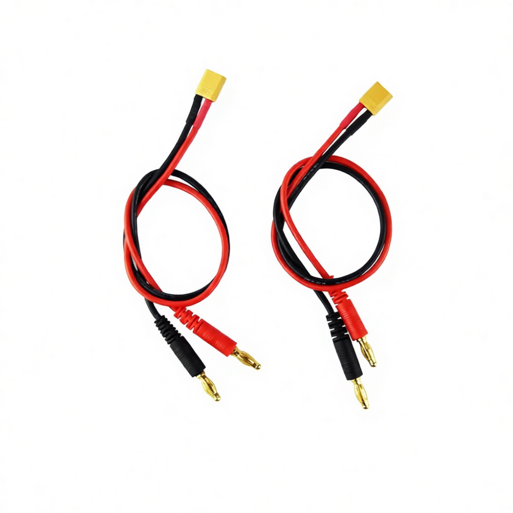 Drone Battery Connector - RC-Verbindungskabel XT30 Buchse auf 4mm Bananenstecker,