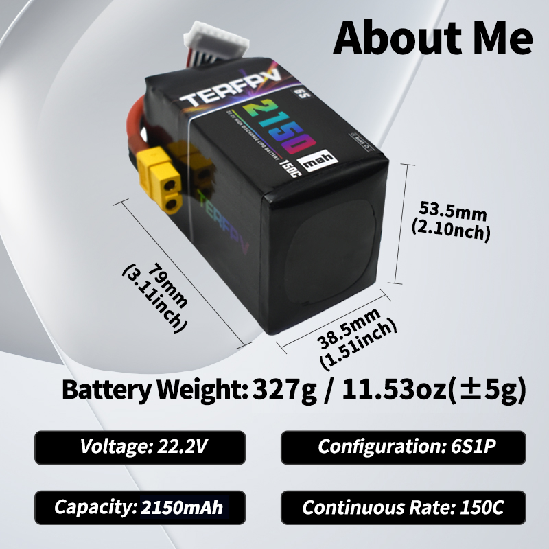 TERFPV Lipo-Akku 6S 22,2V 1300 – Drone Battery Lipo Bewertung und Preis