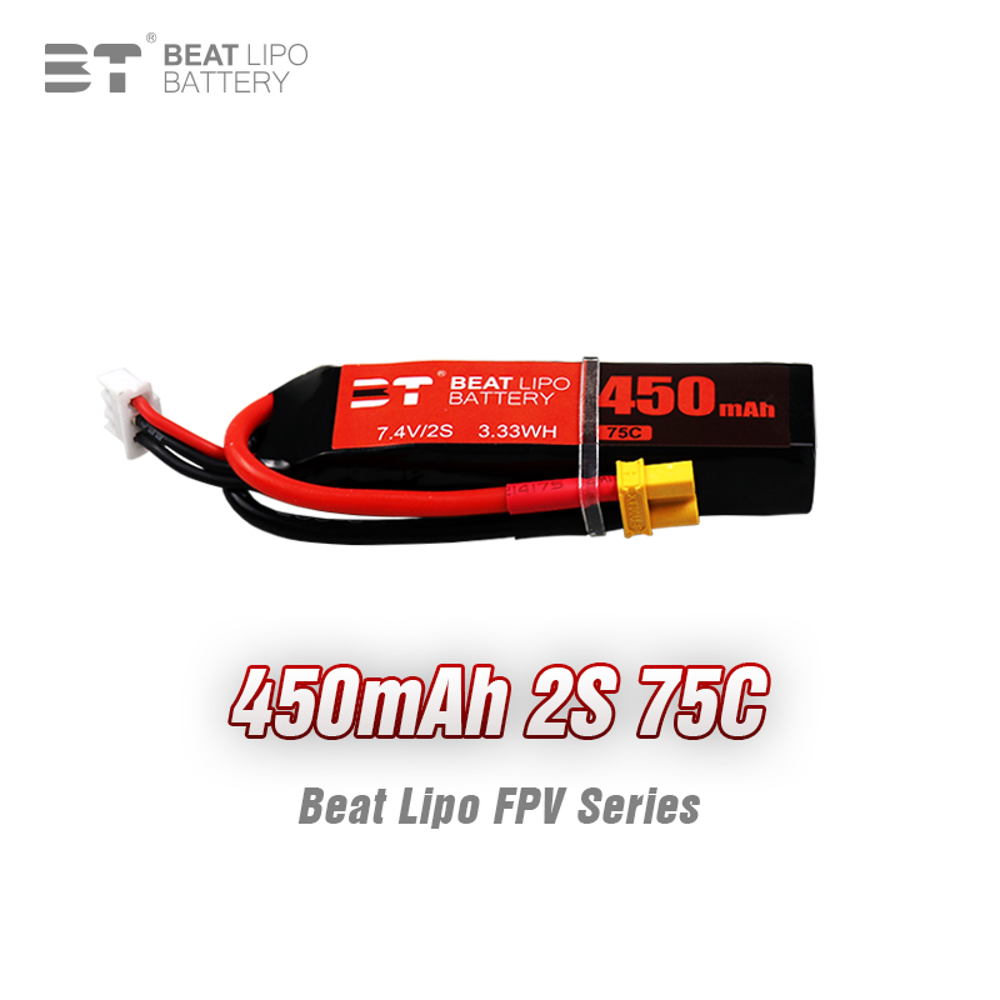 BEAT 2S 7,4 V 450 mAh 75C LiPo – Drone Battery Connector Bewertung und Preis