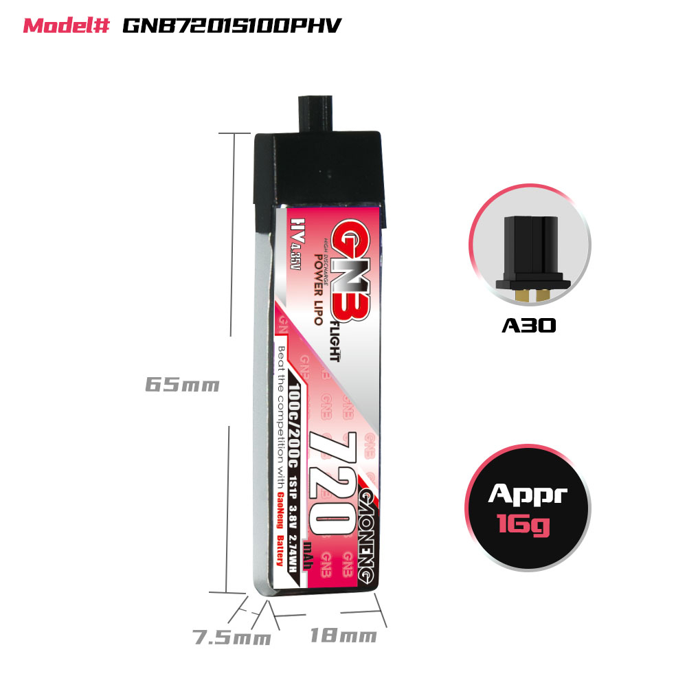 GAONENG GNB 1S 3,8 V 720 mAh 1 – Drone Battery Li-Ion Bewertung und Preis