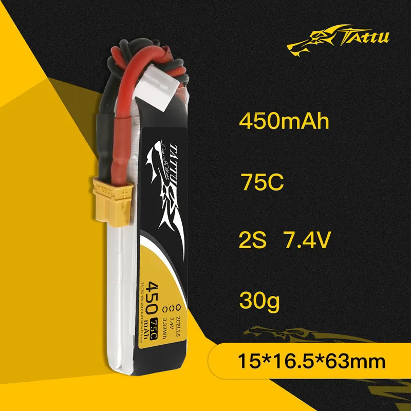 3Pcs NEUE TATTU 450/500/550mAh – Drone Battery Lipo Bewertung und Preis