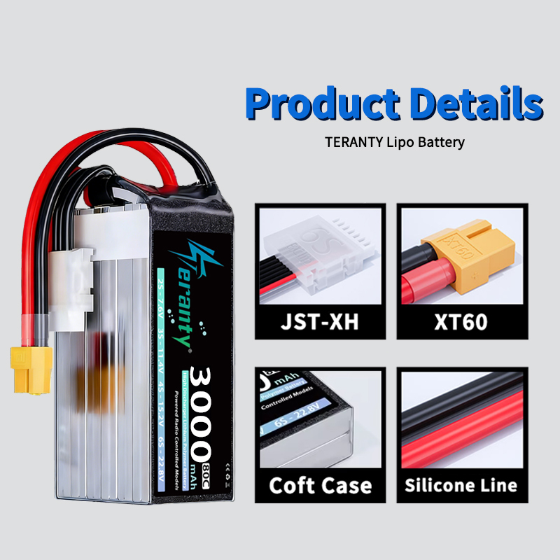 TERANTY 6S 22,8V 3000mAh 80C/1 – Drone Battery 6S Bewertung und Preis