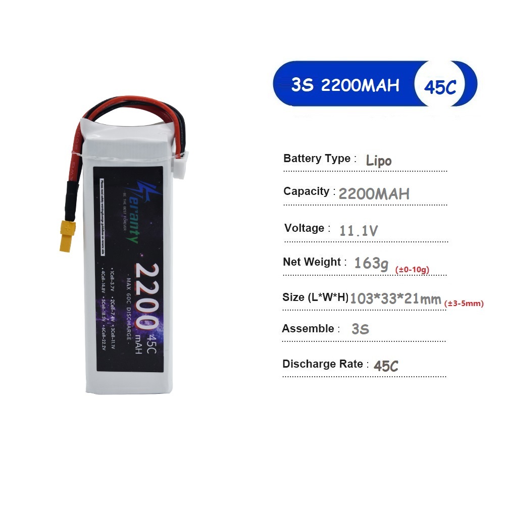 11,1 V LiPo Batterie 3S 1500ma – Drone Battery Connector Bewertung und Preis