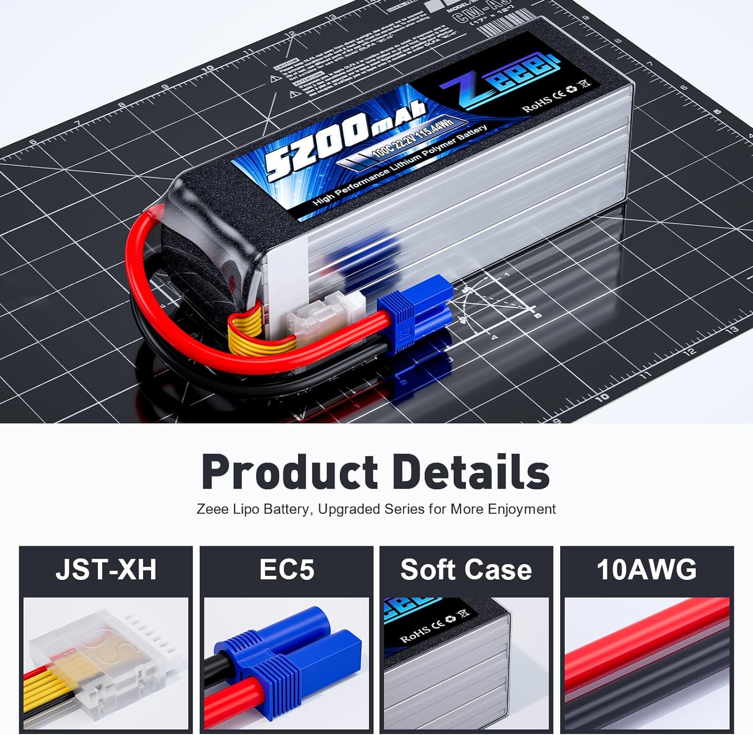 Zeee 6s 5200mah lipo batterie  – Drone Battery 6S Bewertung und Preis